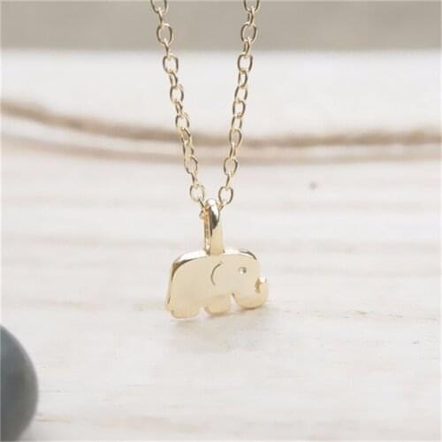Hot Sale Lucky baby Elephant charm Baby Elephant Little Le Petit Prince Necklace Image jewelry Cute Animal Necklaces wholesale