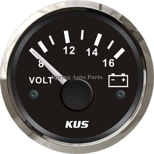 KUS 2" 52mm voltmeter voltage gauge 12V/8-16V KY13000 with backlight