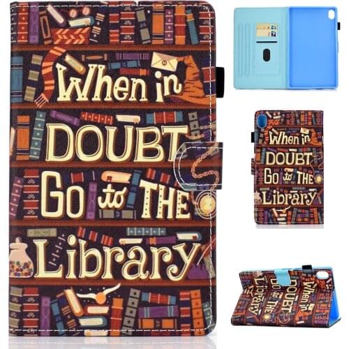 M6 Case For HuaWei Mediapad M6 8.4 inch VRD-AL09 VRD-W09 2019 Smart Cover Funda Tablet Cartoon Painted Flip Stand Shell Capa