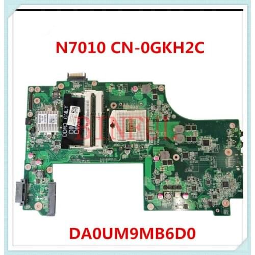 For Dell N7010 DA0UM9MB6D0 Laptop Motherboard HM57 DDR3 CN-0GKH2C 0GKH2C GKH2C 100% full Working well