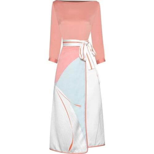 Fashion Women Sets Designer New Summer Round Neck T-Shirt+Printed Pencil Skirt Elegant Office Casual Party Slim Two-Piece Suit