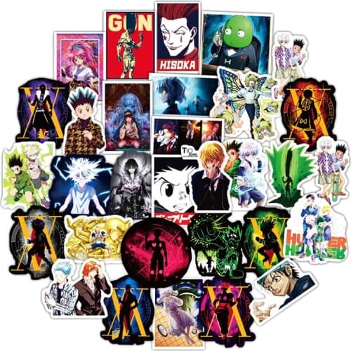 10/30/50pcs/pack Japanese anime HUNTER×HUNTER Stickers For Refrigerator Car Helmet DIY Gift box Bicycle Guitar Notebook Skate