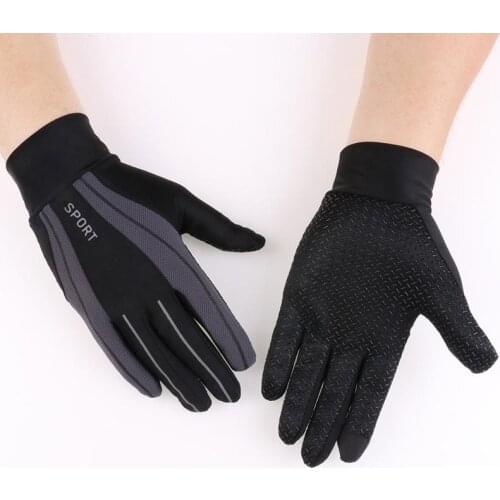 New Mens and Womens Sports Gloves, Driving, Riding, Fishing, High-Elastic Breathable Mesh Outdoor Non-Slip Touch Screen Gloves