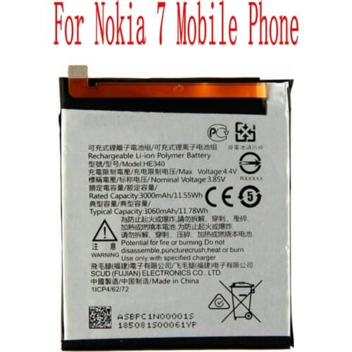 New High Quality 3000mAh HE340 Battery For Nokia 7 Cell Phone