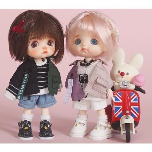 OB Coat Doll Clothes Letter Color-block Suit Jacket or Pants for ob11,obitsu11,Molly,1/12bjd Doll Clothes Accessories for Dolls