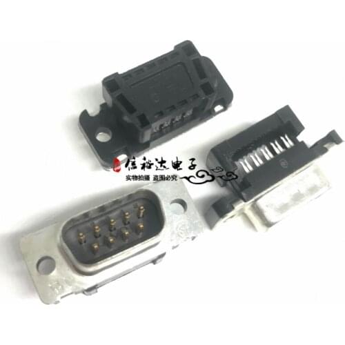Original new 100% 1658613-4 male connector plug 9POS