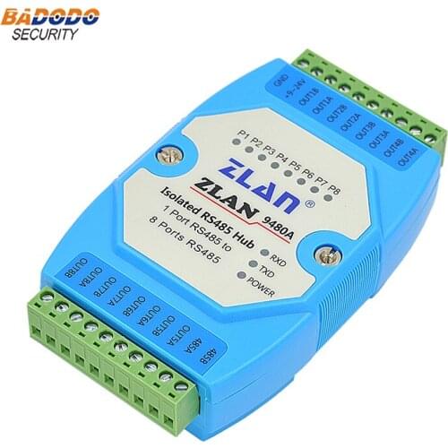 Industrial Isolation 8 serial ports industrial isolation serial port RS485 hub ZLAN9480A