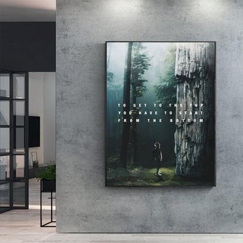 Modern Wall Art Decor Motivational Quote Canvas Painting Wall Art Posters Prints Wall Pictures for Living Room Home Cuadros