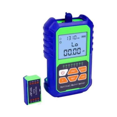 2 IN 1 High Accuracy Optical Power Meter with RJ45 Fiber Tester Self-Calibration with 6 Wavelengths