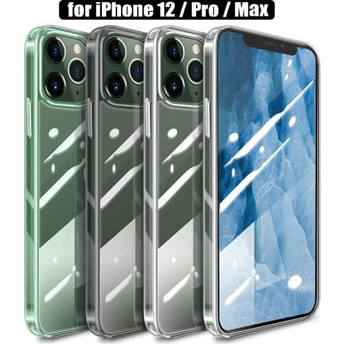 Mirror Clear Case for IPhone 12 Pro Max Soft TPU Thin Transparent Cover Protective IPhone Case for IPhone12 11 X 6 6s 7 8 plus