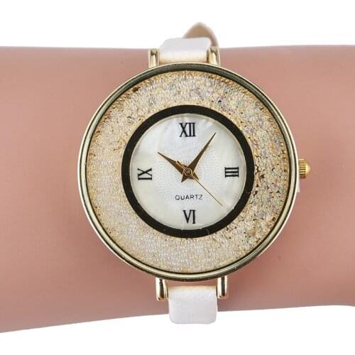NEW beads Wrist Women Rhinestone Watch Vintage Retro Female Quartz Watch relogio feminino dourado