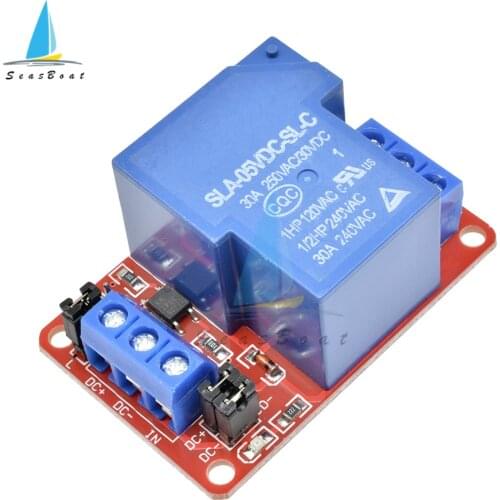 1 Channel Relay Module 5V 12V 24V 30A High and Low Level Trigger Relay Control with Optocoupler for Arduino Mega AVR PIC DSP ARM