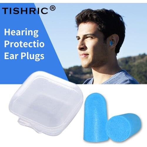 TISHRIC 1 Pairs Bagged Sleep Noise Reduction 25db Waterproof Earplugs Swimming Ear Plugs PU Sleep Ear Protector Earplugs