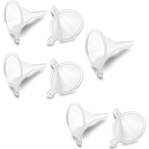 10Pcs/Pack Plastic Mini Essential Oil Funnel Cream Plastic Funnel Filter Cup Best Selling Plastic Funnel