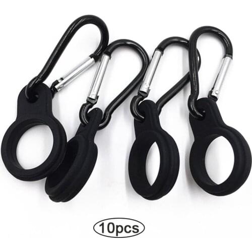 10PC Mountaineering Buckle Outdoor Backpack Hook Silicone Sports Bottle Buckle Glove Carabiner Clip For Riding Mountaineering