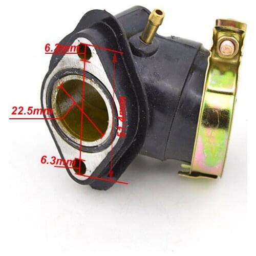2008 Motorcycle Carburetor Intake Manifold Pipe Joint for GY6-125 GY6 125 125cc Chinese Scooter Moped ATV TaoTao Engine Parts