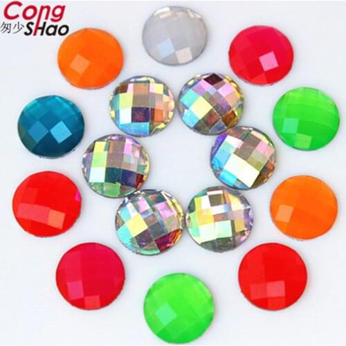 4mm 10mm Crystals AB Round Resin Rhinestone Applique Flatback Nail Crystal Stone Non Hotfix Strass Diamond for Crafts 8Y213