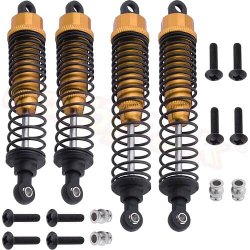 4PCS Aluminum Front & Rear Shock Absorber Assembled 33005 33006 For RC 1:10 Himoto E10XT E10XTL Katana Truggy Parts Replacement