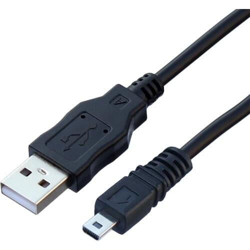 UC-E6 Digital Camera Mini 8 Pin USB Data Cable for Nikon CoolPix