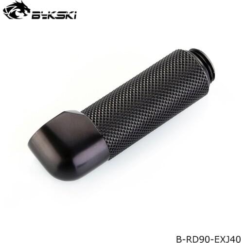 Bykski Water Loop Fittings ,90 Degree Rotate Elbow , 40mmm Extension,Silver,Black, Drop Shipping,G1/4 ",B-RD90-EXJ40