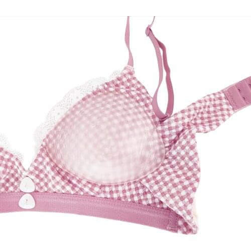 3044 New Product French Triangle Cup Thin Sexy Lace Bra Without Steel Ring Small Chest Gather Seamless Underwear