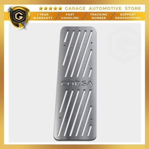For Opel Corsa Stainless Steel Chrome Accessories Foot Rest Pedal 2006 -2010