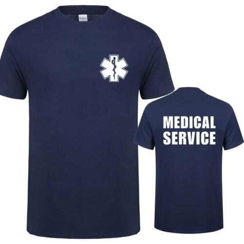 EMT Paramedic Emergency Medical Services T Shirt Men Casual T-shirt Short Sleeve Mans Cool Tops QR-035