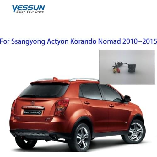 Yessun Rear View Camera For Ssangyong Actyon Korando Nomad 2010~2015 nightview CCD bacup camera/license plate camera