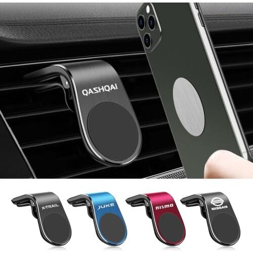 Metal Magnetic Car Phone Holder for Nissan nismo Qashqai tiida X-trail leaf navara Juke almera Accessories Car Styling