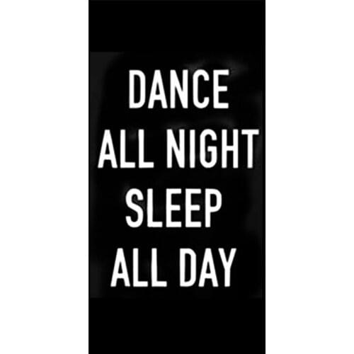 Fashion dance every night, all day long, mini bubble beach towel, napkin bed party, Queens towel, travel towel gift