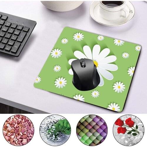 Antifouling Fashion Mini Mouse Pad Smooth Waterproof PU Leather Durable Mouse-pad 3D Pattern Portable Game Mouse Mat