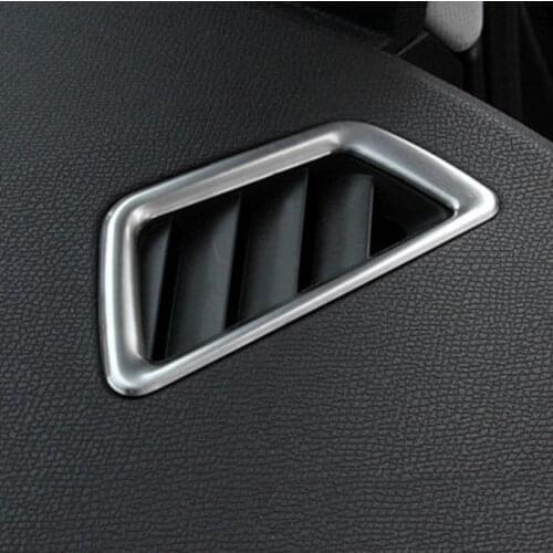 2 Pcs / Set Interior Chrome Front Air Condition Outlet Vent Molding Cover Cap Trim For Peugeot 5008 3008 3008GT 2017