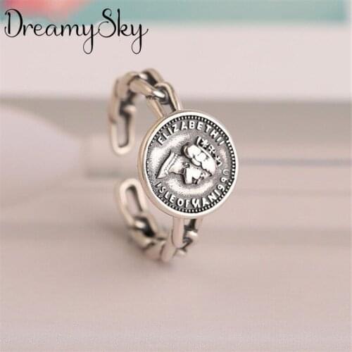 Charming Open Queen Ring for Women Vintage Boho Party Rings Gothic Punk Jewelry Gifts for Girls 2021