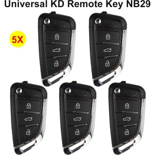 Okeytech 5PCS/LOT Multi-Functional Universal KD Key Remote Control Key NB29 Keydiy For KD200 KD900 URG200 KD-X2 Key Programmer
