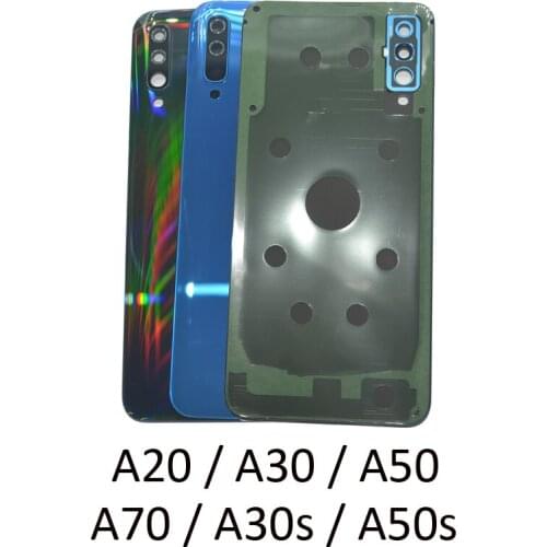 For Samsung A20 A30 A50 A70 A51 A30s A50s Original Phone Back Cover Case Housing Chassis Back Panel Door Replace Repair Parts