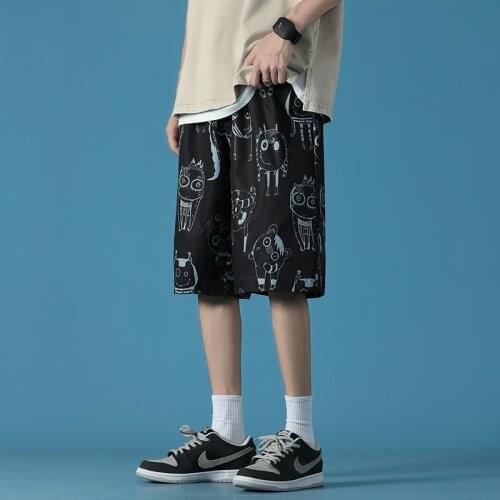 Mens Streetwear short Beach Shorts Men Trunk Summer Print Shorts Plus Size Mens Shorts Summer