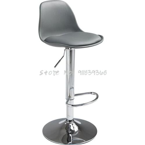 Nordic Revolving Back Bar Chair Modern Simple Front Desk Lift Family High Stool Bar Chair Luxury Chair