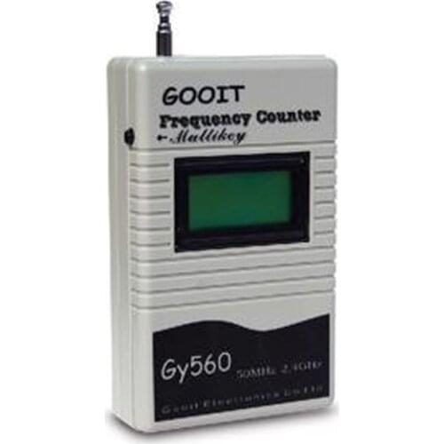 GY560 Frequency Counter Tester 2 Way Radio Transceiver GSM 50MHz-2.4GHz LCD Display Test Devices