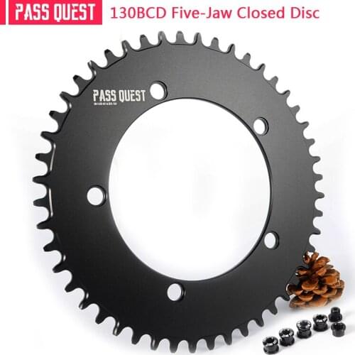 PASS QUEST 130BCD 42T-58T road bike closed disc monolithic 58T bicycle chain / sprocket crank RED APEX 3550
