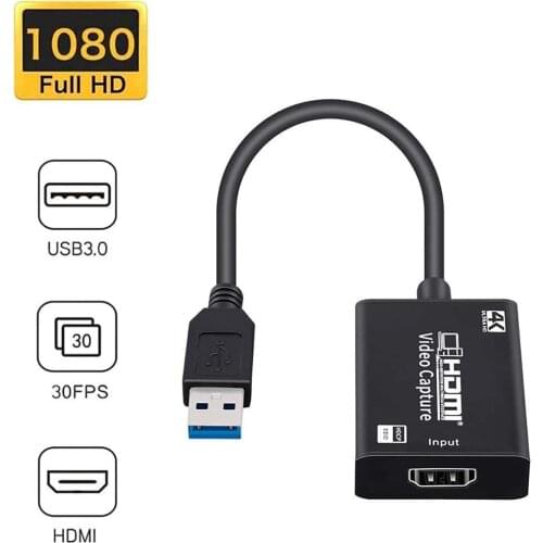 HDMI Capture Card HD Game Live Streaming HDMI To USB With Cable Collector 4K Video Capture Card