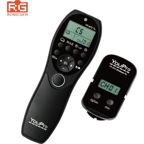 YouPro Hot MC-292 DC0/DC2/N3/S2/E3 2.4G Wireless Remote Control LCD Timer Shutter Release Channels for Canon/Sony/Nikon/Fujifilm