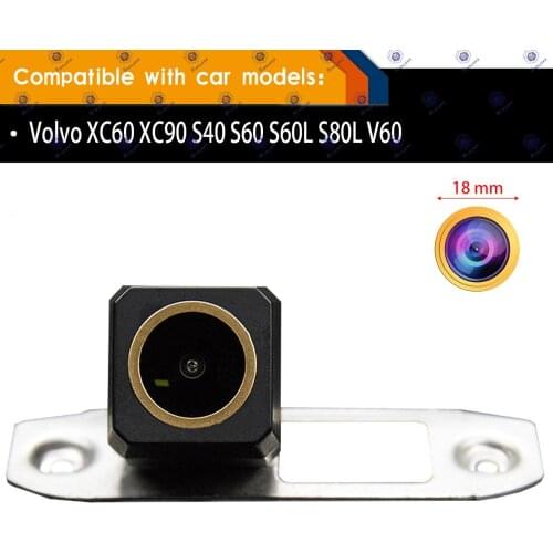 Rear View Reversing Backup Camera Night Vision Golden Camera for Volvo XC60 XC90 S40 S60 S60L S80L V60 HD 1280x720p Camera
