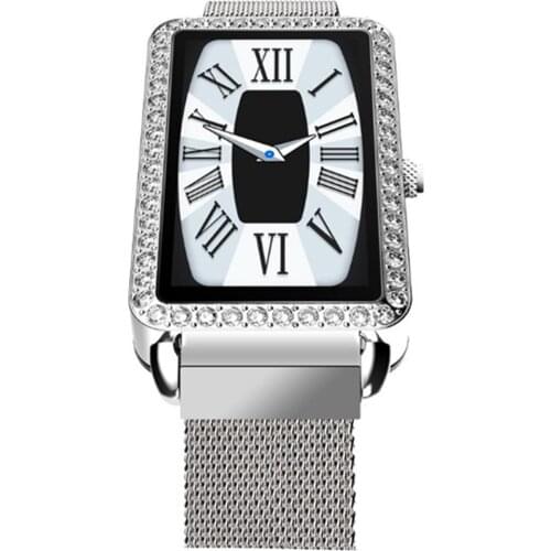 Ladies fashion smart bracelet heart rate blood pressure waterproof reminder sleep sport watch fitness tracker diamond wristband