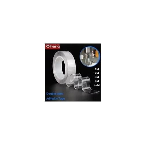 Double Sided Nano Magic Tape Double Sided Tape Transparent NoTrace Reusable Waterproof Adhesive Tape Cleanable Home Gekkotape