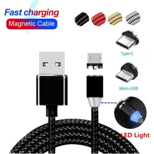 1M Fast charging USB Magnetic Cable cord For Huawei honor 20 10i 20S P40 pro p20 p30 mate 20 10 lite 9 8 7 pro plus charger wire