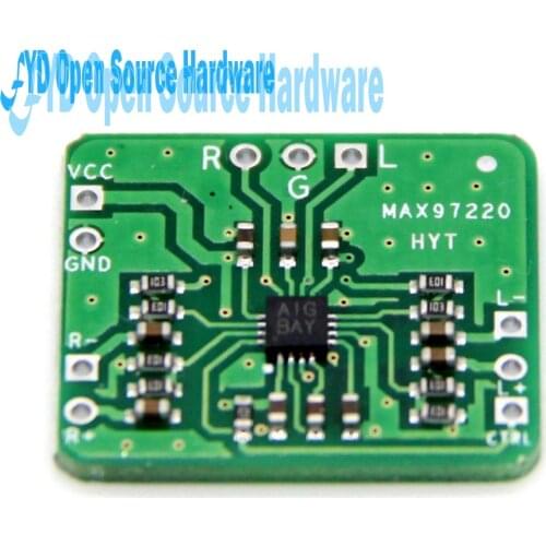 1pcs Power amplifier board MAX97220 differential to balanced single-ended output amp HIFI input 2.5 ~ 5.5V