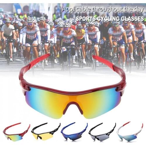 1pc Yellow Cycling Glasses Outdoor Sport Motorcycle Sunglasses Eyewear For ROBESBON