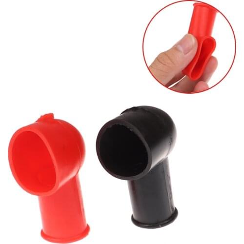 2PCS Car Battery Negative Positive Terminal Covers Cap Boot Insulating Protector Replacement Batteries Accessories