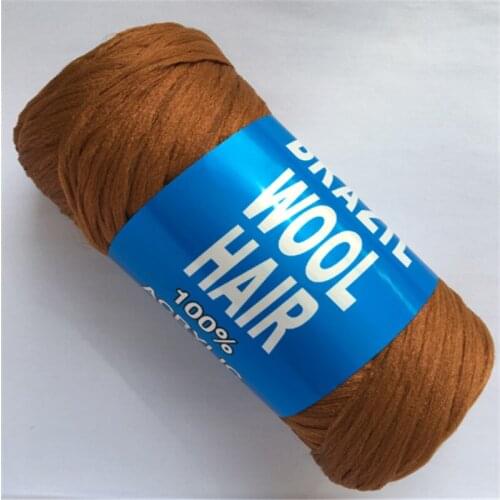 2018 hand knitting brazilian wool blended yarn scale hair wholesale brazilian wool yarn 14 balls/lot