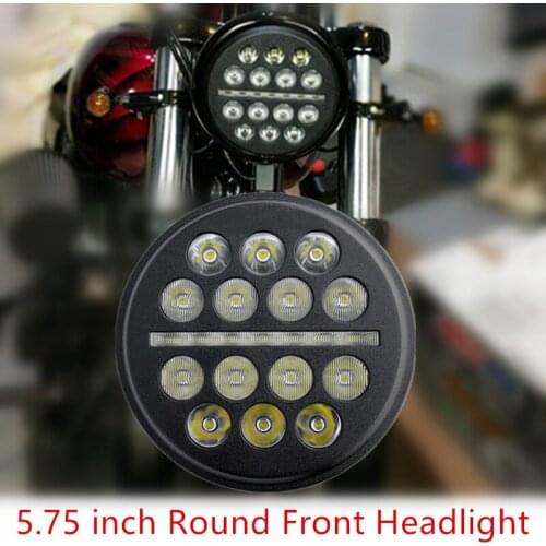 5.75 Inch Led motorcycle Headlight DRL Angel eyes For Sportster Touring Super Glide for Dyna Sportster